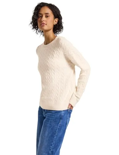 Street One Damen 3015494 Kuscheliger Strukturpullover - Pullover für Damen mit einem weichen Strukturmuster, ideal für gemütliche Tage. Der Rundhalsausschnitt und die langen Ärmel sorgen für einen lässigen Look.