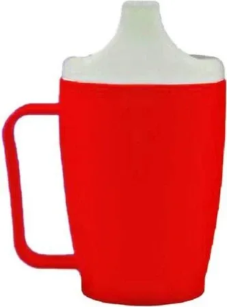 EINNEHMEBECHER m.Griff+2 Deckel 4+12mm rot 1 St