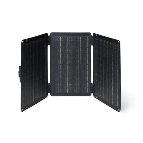 BERGER 2GO Solarpanel | Faltbares Solar Panel mit USB-A & USB-C | Solar Ladegerät für Smartphone & Tablet mit Schnellladefunktion | IP65 | Outdoor Camping Zubehör (30 W)