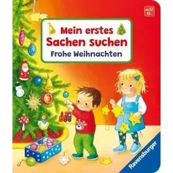 Mein erstes Sachen suchen: Frohe Weihnachten – Kinderbuch für Entdecker - Interaktives Weihnachtsbuch für Kinder ab 1 Jahr. Fördert die Neugier und macht das Suchen nach versteckten Bildern zum Erlebnis.