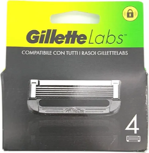 Gillette Rasierklingen Herrenrasierer Ersatzteile Komfort 4 Stück Gillette Labs Set