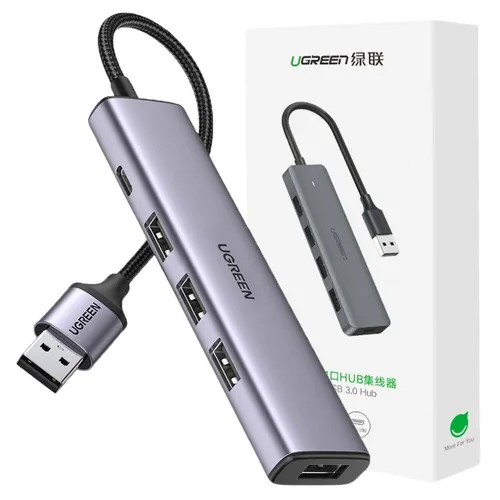 UGREEN HUB USB 4X 3.0 FÜR PC COMPUTER LAPTOP MIT SCHNELLLADEANSCHLÜSSEN