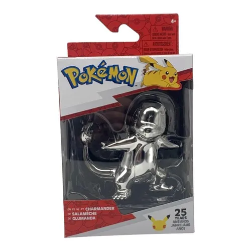 Pokemon Select Battle Figur Glumanda 7 cm silber - 25 Jahre Pokémon Jubiläums-Fi