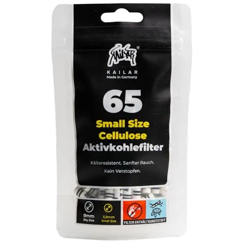 Kailar Aktivkohlefilter schwarz, 65 Stk.