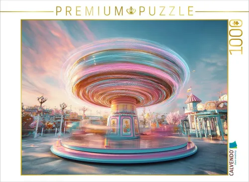 CALVENDO Puzzle Sanfte Pastelltöne malen am Abend einen Ostergruß aus fließendem Licht | 1000 Teile Lege-Größe 64x48cm Foto-Puzzle für glückliche Stunden