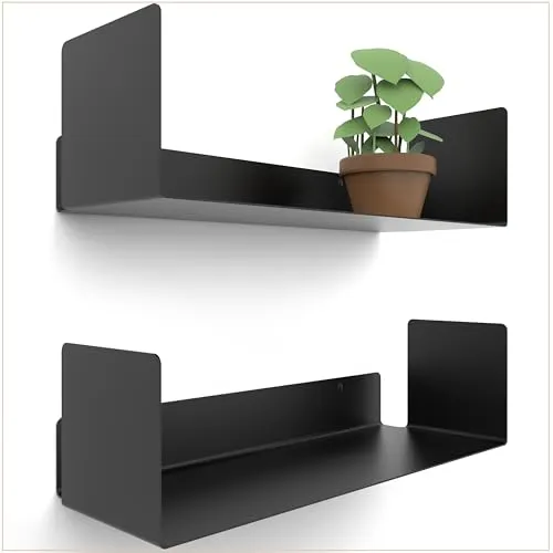 UNITURE Wandregal 2er Set in schwarz von UNITURE