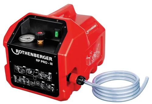 Rothenberger Elektrische Prüfpumpe RP PRO II - 6.1185 - Prüf- & Wartungsgeräte, leistungsstarke elektrische Prüfpumpe für präzise Druckprüfungen in Sanitär- und Heizungsanlagen.