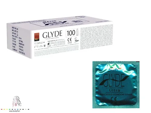♥ 100 Glyde Ultra Kondome Natural 53mm Condome