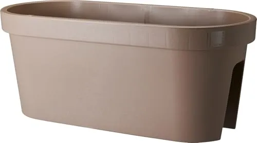 mucHome Geländer Balkonkasten 60x26x25 cm – Blumenkasten Pflanzkasten Blumentopf