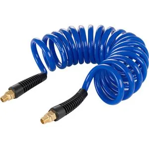 Poppstar Druckluftschlauch 1010578, Spiralschlauch, 5m, 12 bar, Innen Ø 8mm