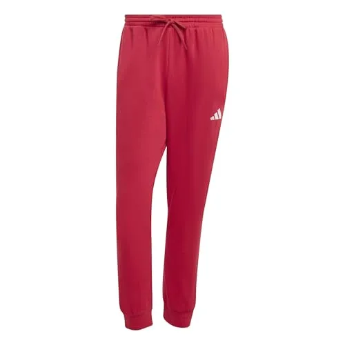 adidas Herren Essentials FEELCOZY Fleece Pant in rot von adidas