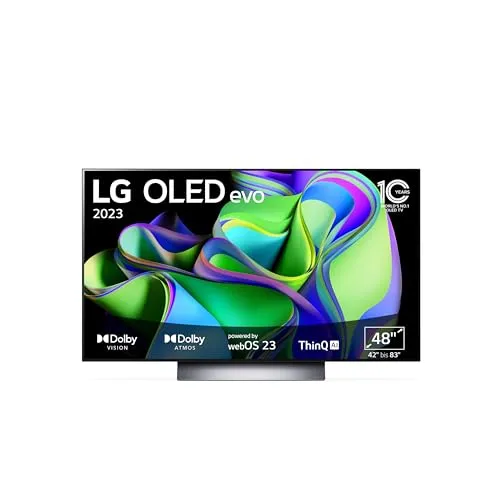 LG OLED48C37LA TV 48 Zoll – Smart OLED evo Fernseher mit Filmmaker Mode