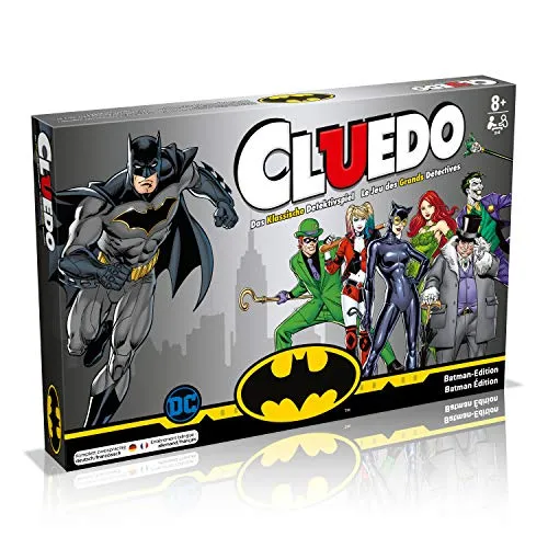 Cluedo Batman: Wer entführte Commissioner Gordon? - Gesellschaftsspiel, erlebe spannende Detektivabenteuer in Gotham City und finde den Entführer von Commissioner Gordon!