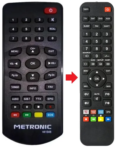 Fernbedienung passend für METRONIC 441548