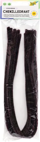 folia Chenilledraht (Pfeifenputzer) braun 10 Stück