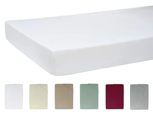 -beties- BasicSoft Premium Spannbetttuch 140-160x200 cm - Hochwertiges Spannbetttuch aus 97% supergekämmter Baumwolle mit 3% Elasthan, waschbar bis 95°C und pflegeleicht. Ideal für ein angenehmes Liegegefühl und Nachhaltigkeit im Versand.
