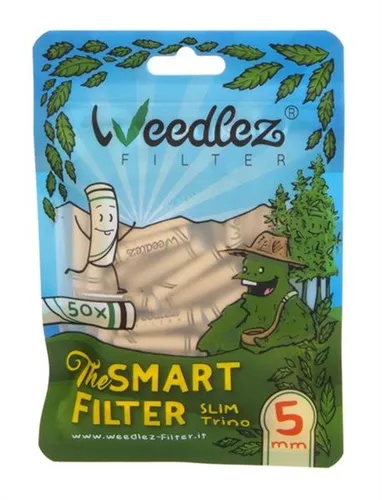 Weedlez Aktivkohlefilter 5mm Slim 50 Stück Filtertips Tips Smart Carbon Filter