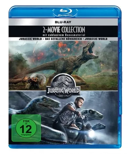 JURASSIC WORLD-2 MOVIE COLLECTION-CHRIS PRATT,BRYCE DALLAS HOWARD,4 BLU-RAY NEU