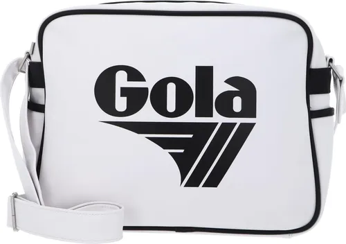 Gola Redford CUB901 Unisex Henkeltasche - Umhängetasche im klassischen Stil, ideal für Alltag und Freizeit, mit praktischem Design in Weiß und Schwarz.