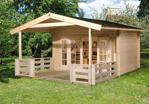 weka Weekendhaus 137 B Gr.2, 45 mm - Robustes Gartenhaus - Gartenhäuser, Geräteschuppen & Carports - Hochwertiges Weekendhaus aus 45 mm starkem Holz, ideal für Freizeit und Lagerung im Garten.