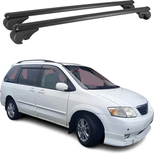 OMAC Dachträger für Mazda MPV 1999-2006 - Dachgepäckträger aus hochwertigem, leichtem Aluminium, wasserbeständig und abnehmbar. Ideal für Fahrräder, Skis und Gepäck, mit aerodynamischem Design für reduzierte Geräuschentwicklung.
