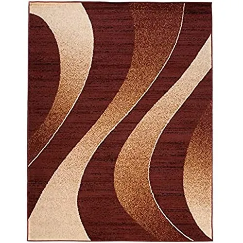 Carpeto Rugs Modern Designer Teppich - Kurzflor - Weich Teppich für Wohnzimmer, Schlafzimmer, Esszimmer - ÖKO-TEX Wohnzimmerteppich - Teppiche - braun - 120 x 170 cm