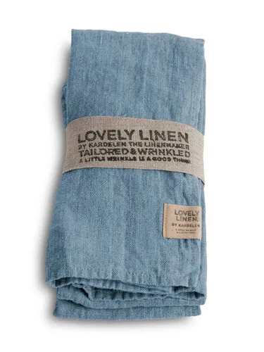 Lovely Linen Stoffserviette Linen Lovely Serviette Leinen dusty blue (1 Stück)