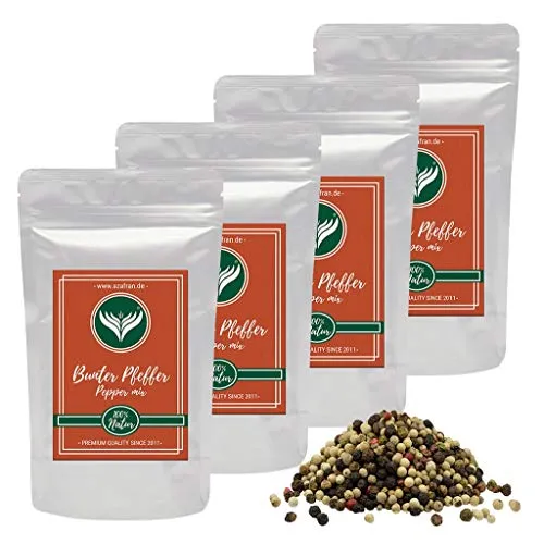 Azafran Bunter Pfeffer (Pfefferkörner ganz) Pfeffermühlen geeignet 1kg