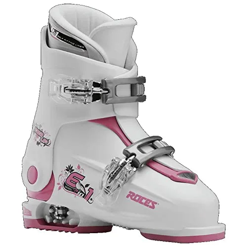 Roces Kinder Idea Up 19.0-22.0 Skischuh, verstellbar und farbenfroh - Alpin-Stiefel mit verstellbarem Design, ideal für wachsende Kinderfüße, sorgt für Komfort und Sicherheit auf der Piste.