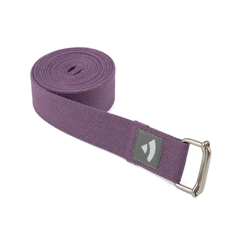 Yogagurt mit Schiebeschnalle ASANA BELT 2,5m, Metall violett