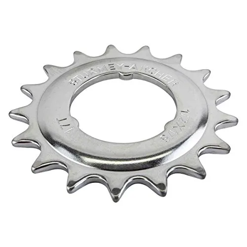 SunRace Steck-Ritzel gekröpft (1/2×1/8') // 17/18/19/20/21/22 Zähne, Ausführung:verchromt, Dimension:17 Zähne