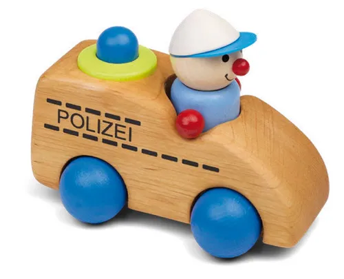 Polizei-Wicht Sabine mit Hupe