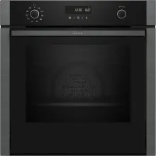 B6ACH7AG3 Backofen 60cm GraphiteGrey - Backofen mit 8 Heizarten, Pyrolyse-Reinigung und HIDE LCD-Display für müheloses Kochen und einfache Reinigung.