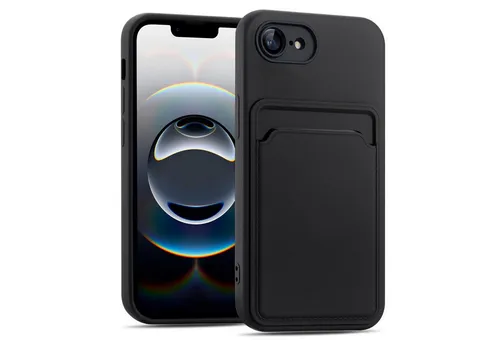 CoolGadget Handyhülle Card Case Handy Tasche für Apple iPhone 16e 6,1 Zoll, Silikon Schutzhülle mit Kartenfach für iPhone 16e Hülle