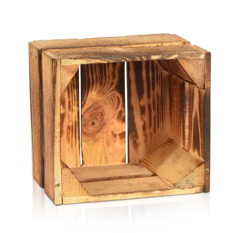 CHICCIE Holzkiste Regale Geflammt 22x20x15cm - Kiste Box (1 St)