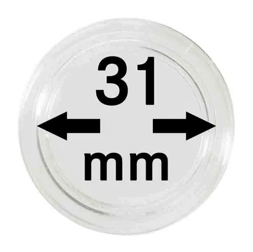 LINDNER Münzkapseln Münzenkapseln 31 mm für 2250031P 5
