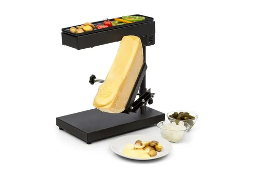 Klarstein Käse Raclette-Grill mit Edelstahl-Käse-Schmelzer
