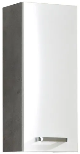 Pelipal Quickset 913 Badezimmer Hängeschrank in Weiß Glanz/Betonoptik
