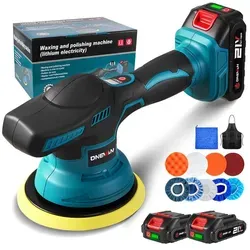 ONEVAN Akku-Poliermaschine 150 mm Exzenter mit 8 Geschwindigkeiten - Leistungsstarke Akku-Poliermaschine für die professionelle Auto-Detailpflege. Mit 8 variablen Geschwindigkeiten von 2500 bis 7800 U/min und zwei Akkus für flexiblen Einsatz.