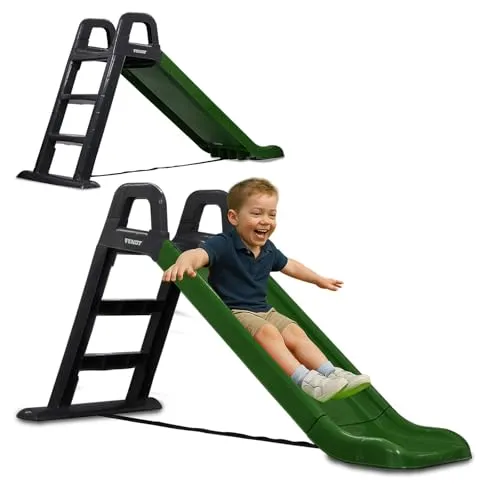 JAMARA 460354 - Fendt Rutsche, robust aus Kunststoff mit sanftem Rutschauslauf, breite Stufen und Sicherheitsgriffe, ideal für sicheres Spielen