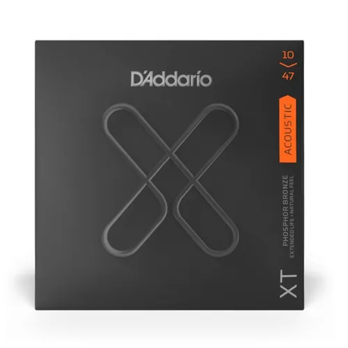 D Addario XTAPB1047 - Premium Gitarrensaiten für Westerngitarre, langlebig mit 131 % besserer Stimmstabilität und einfacher Aufbewahrung