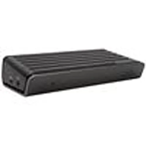 Targus Universal USB-C DV4K Dockingstation mit Chip von DisplayLink, Dual 4K-Video über 2x DisplayPort und 2x HDMI, Laptop Docking Station mit Aufladefunktion bis 60 W – schwarz, DOCK180EUZ