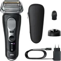 Braun Elektrorasierer Series 9 9610s mit Präzisionstrimmer - Elektrische Rasierer mit Pro-SensoAdapt Technologie und 5+1 ultradünnen Klingen für ein perfektes Rasurergebnis, inklusive Ladeständer und 5 Jahre Garantie.
