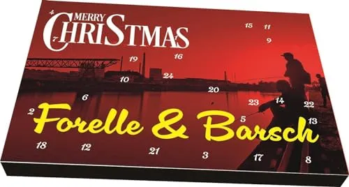 Corofish Adventskalender für Angler - Forelle & Barsch - Adventskalender für Raubfischangler mit nützlichem Angelzubehör, ideal für Vorfreude auf die Angel-Saison und tägliche Überraschungen!