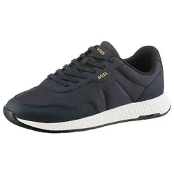 BOSS Titanium Runn Sneakers Herren Textil blau, 42 - Herren-Sneaker mit klassischem Laufschuh-Design und modernem urbanen Flair, perfekt für den Alltag.