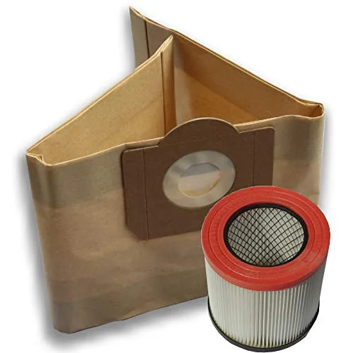 Staubsaugerbeutel + Filter geeignet Scheppach ASP20-ES 20L Nass-Trockensauger 10