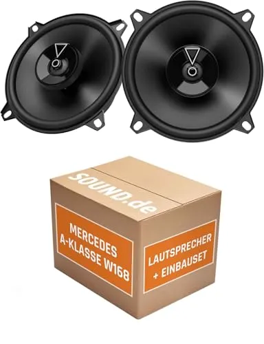 Lautsprecher Boxen Einbaupaket für JBL Club3 54F kompatibel mit Mercedes A-Klasse W 168 hinten | 2X Tief-Mitteltöner mit integriertem Hochtöner 135W MAX