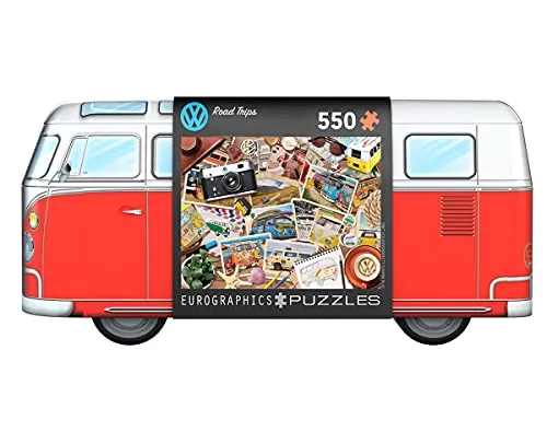 EuroGraphics VW Road Trips 550-Piece Puzzle in Collectible Tin with Poster