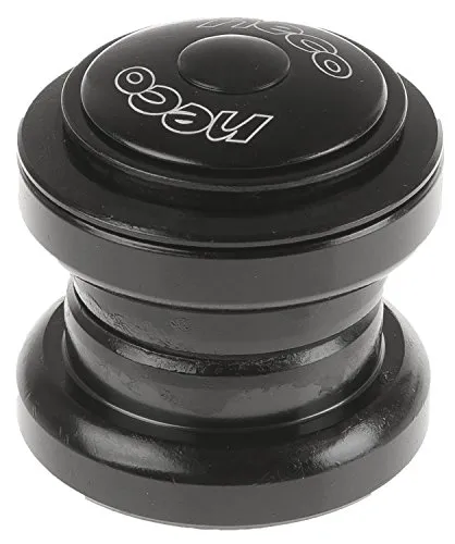 Neco AHEAD-Steuersatz-1-1/8 (28 6/34 0/30 0) schwarz-STAHL (28 6/34 0/30 0) schwarz-Stahl