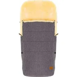 Fillikid Winterfußsack Bernina Lammfell hellgrau melange